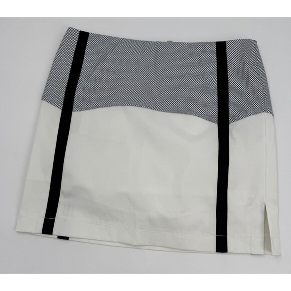 Annika Cutter & Buck  Skort US 8 White & Black Colorblock - Picture 1 of 11